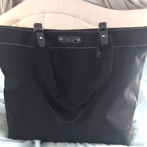 Kenneth Cole Reaction Black Nylon Tote bag - Picture 2 of 16